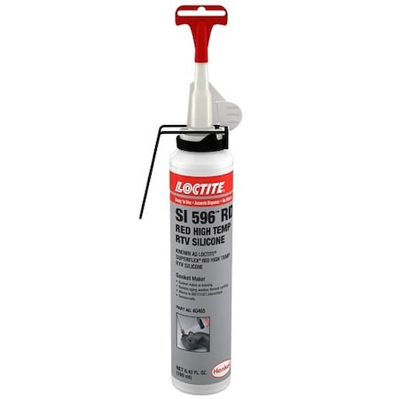 Henkel Silicone Sealant, 190ML Aerosol Can, Paste, Red 2700556 SI 596 RED